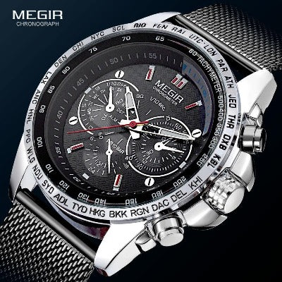 Megir Luminous Fashion Chronograph + Pulseira - SHOPBOX BRASIL