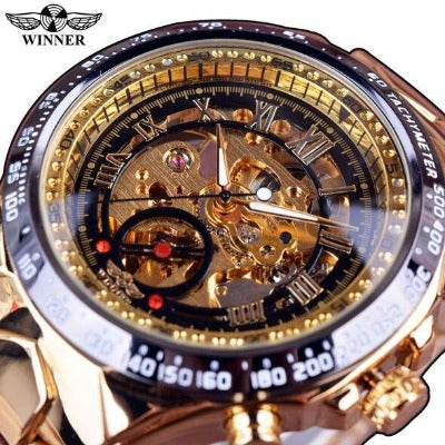 Relógio Winner Luxury  Skeleton - SHOPBOX BRASIL