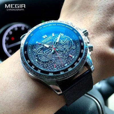 Megir Luminous Fashion Chronograph + Pulseira - SHOPBOX BRASIL